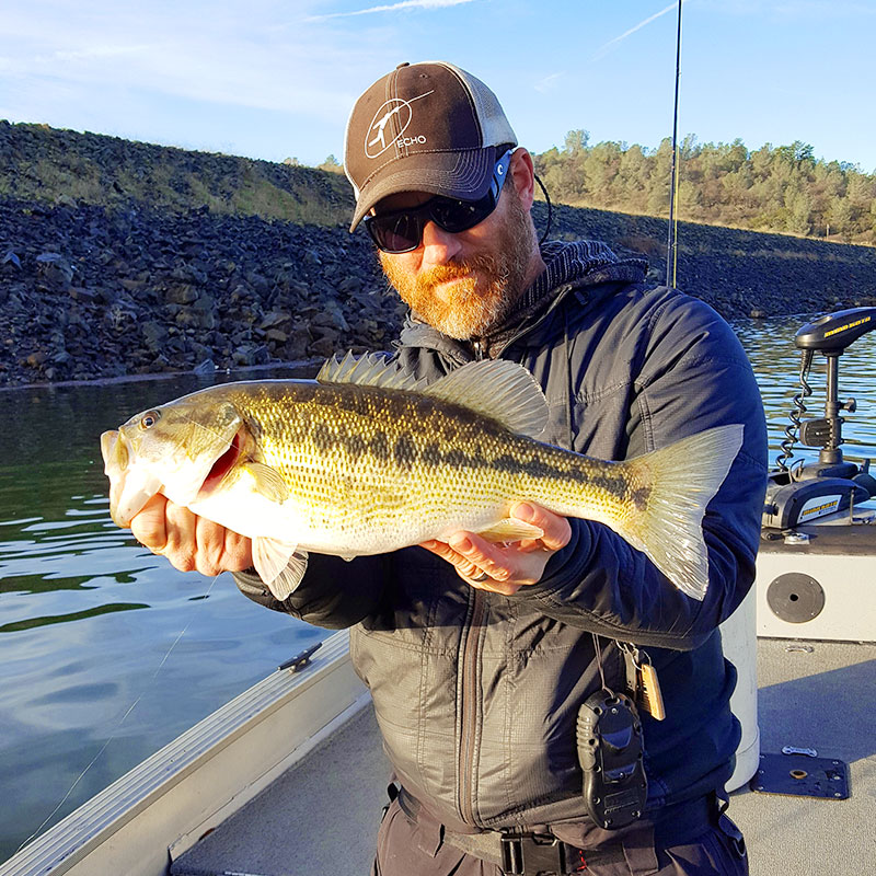 Chuck Ragan with a big fish.